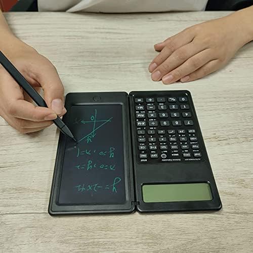 Калкулатор за преклопување на паметниот калкулатор YFQHDD со 6 -инчен LCD таблет Дигитален цртеж за цртање, за заклучување на копчето за заклучување