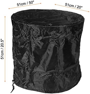 Меканикс покрив Турбилна вентилатор покритие за заштита на капакот на водоотпорен водоотпорен прашина од Оксфордска крпа црна црна црна боја