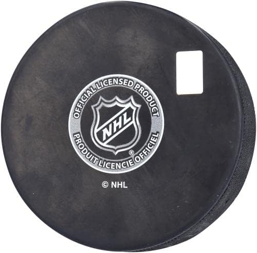 Зак Хајман Едмонтон Оилдерс го автограмираше хокејскиот пак со натпис „100 -ти гол 2/11/22“ - Автограмиран NHL Pucks