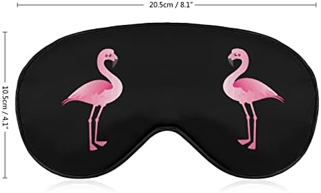 Смешно Flamingo мека маска за спиење за очи за спиење за слепите совршени блокови светлина со прилагодлива лента