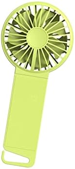 Мепед рачен фан рачен вентилатор за полнење на вентилаторот Зелено преклопување за смешно канцеларија едноставно рачно училиште Мал креативен флуоресцентен дом U