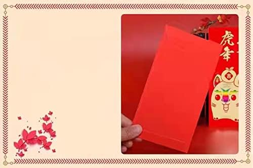 18 парчиња од 3,5 € 6,6 инчи Кинески плик црвени пликови Нови црвени пликови, погодни за Ноќта На Вештерките, Пролетниот Фестивал, Нова година,