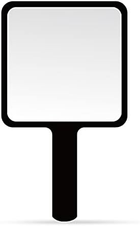 NZNB Home Handheld Portable Vanity Mirror, дами квадратни преносни огледала за шминка/огледало за лични патувања/огледало за облекување