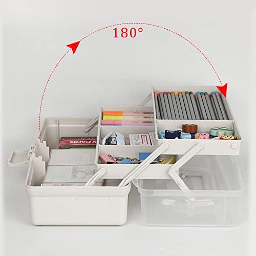 БТСКИ 3-слој пластично поделување на кутијата за складирање на занаетчиски организатор и складирање со прилагодливи растојанија