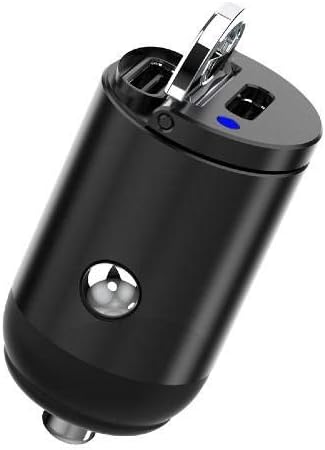 Полнач за автомобили Boxwave Cardibtile Compational со преносен монитор WiMaxit M1161CT - Mini Dual PD Car Carger, брз, 2 USB полнач - etет