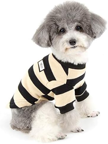 Зунеа мало кучиња џемпер палто зимски топло плетено скокач кученце облека мека памучна лента за миленичиња пулвер, триколега облека