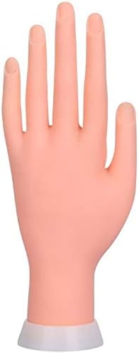 Yiwula 2pcs нокти вежбаат рака флексибилна мека пластична манекенска обука за ракави за ракави совети за уметност тренер за маникир пракса