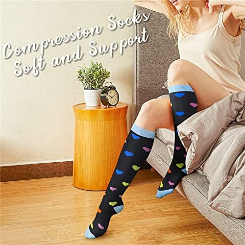 Чорапи за компресија на бакар за циркулација на жени и мажи 15-20 mmHg е најдобро за атлетика, поддршка, велосипедизам, медицинска