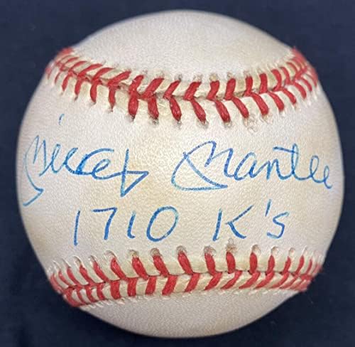 Мики Мантил 1.710 К Потпишан Бејзбол ЈСА Лоа-Автограмирани Бејзбол Топки