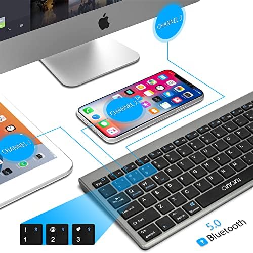 Bluetooth Bluetooth Bluetooth, со тастатура со Bluetooth тастатура со Bluetooth со тастатура со броеви, стабилна врска Bluetooth тастатура за Mac iPad телефонски таблет лаптоп iOS Windows Windows Android