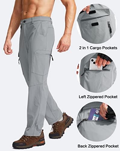 G Постепени машки пешачки панталони отпорни на вода Брзи суви тактички панталони на отворено за мажи со мулти џеб