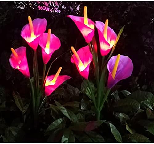 SDGH 3 парчиња мултифункционални водоотпорни соларни цветни светла убави лесни декор градинарски двор на отворено светло светло