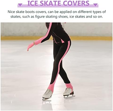 Besportble 1 пар скејт -подигање опфаќа заштитни плочи за лизгање на мраз скејт -облека за лизгање на лизгање мраз лизгачки лизгалки