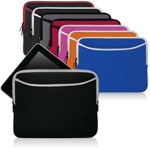 Boxwave Case for Honor Pad x6 - Softsuit со џеб, мека торбичка Неопрена покриена ракав Зипер џеб за почесна подлога x6 - jet Black со