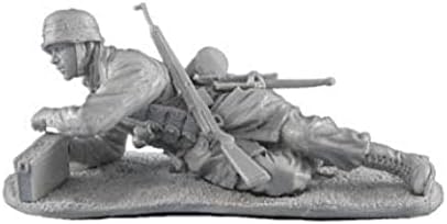 Гермајл 1/35 Втората светска војна Германски војник Борба против смола фигура / необјавен и необоен војник Минијатурен комплет / HC-085