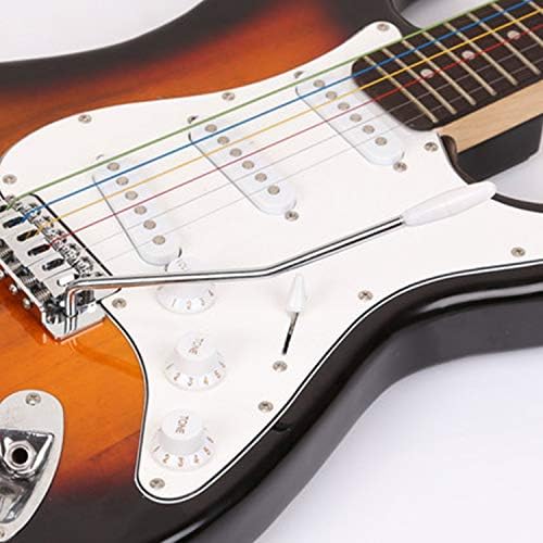 LGEGE 6mm Thread Tremolo Arm Wammy Bar погоден за Fender за Fender Squier Stratatocaster Sealtic Guitar 6mm Thread со бел врв