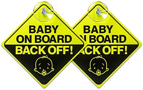 2 ПАРЧИЊА Бебе На Налепници За Автомобили, Бебе На Автомобил Знаци Безбедносни Предупредувачки Налепници Одраз Водоотпорни Налепници За Прицврстување
