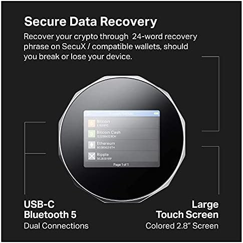 SecuX V20 Најсигурен Крипто Хардверски Паричник w/Bluetooth Со Крпа За Чистење Микрофибер