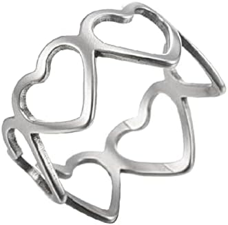 Не'рѓосувачки челик шуплив lубовен прстен едноставен и исклучителен погоден за сите прилики затворски прстен