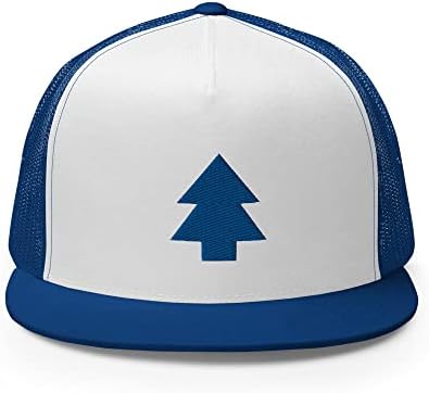 Гравитација паѓа борови дипер премиум капа везена сина рамна капа за бејзбол капа, прилагодлив Snapback