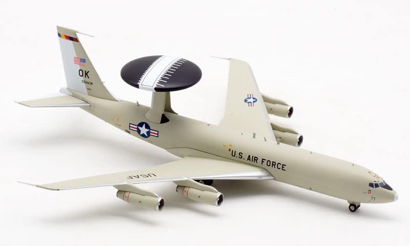 Inflay 200 САД Воздухопловни сили за Boeing E-3B Sentry 552Acw со Stand Limited Edition 1/200 Diecast Aircraft претходно изграден