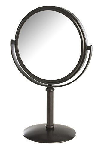 Избор На Модел Двострано Огледало За Шминка На Маса-Огледало За Шминка СО 5x Зголемување &засилувач; Вртлив Дизајн-Преносливо Огледало Со