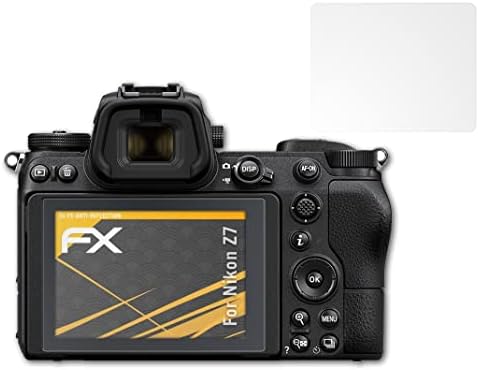 Заштитник на екранот Atfolix компатибилен со филмот за заштита на екранот на Nikon Z7, анти-рефлективен и шок-апсорбирачки FX FX FX