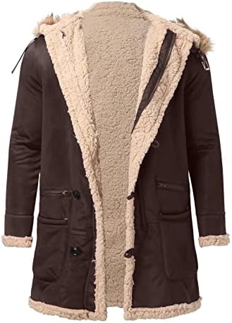 Менска јакна за реклами Зима, празник преголем худи маж со долг ракав моден тренинг густа удобна јакна со CAP4