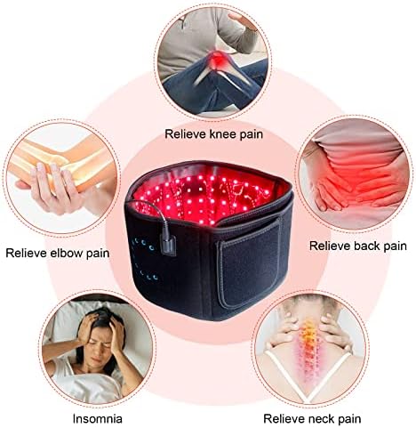 Појас за терапија со црвена светлина во близина на инфрацрвена светлосна терапија ламба за болки во грбот Домашна употреба на ремен Црвена