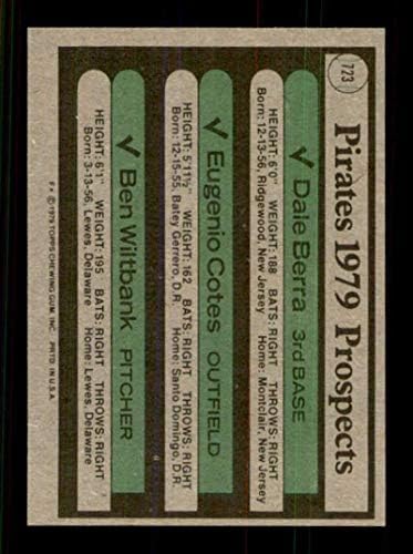 1979 Топпс 723 Дејл Бера/Евгенио Котес/Бен Вилтбанк Пирати Проспекти EX ++ Одлично ++ РЦ Питсбург Пирати Бејзбол