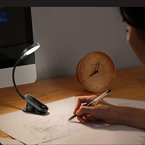 Adiree LAMP за табела за табели за клип, ламба за затемнување на безжична маса, допир USB за читање светло за читање LED ноќно светло лаптоп лаптоп