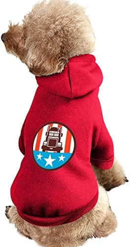 Камион САД Облека за кучиња Зимски миленичиња дуксери меки и топли дуксери за кучиња за мали средни кучиња