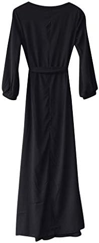 Облека женски летни фустани за жени 2022 плажа црна алине фустан невестинска облека за туширање со долг ракав Краток фустан зим