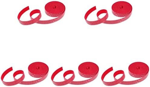 SOLUSTRE 5 парчиња Кабел За Завиткување Кабел Црвени Врски Вратоврска Компјутерска Електроника Држач За Јамка За Управување Со Јаже Телефони