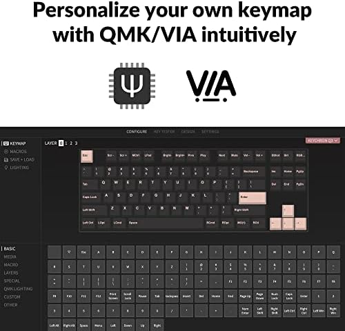 Keychron Q3 QMK/ПРЕКУ Жична Сопствена Механичка Тастатура, Целосен Распоред На Алуминиумски Tenkeyless, Програмабилно Макро Со Топло-заменлив
