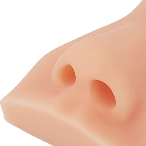 Силиконски Модел На Нос, Мека Флексибилна Симулација На Носот Човечки Нос Акупунктура Настава Дисплеј Алатка За Настава Инструкции Образование Дисплеј