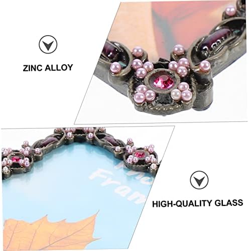 Homsfou дисплеј рамка за легура рамки кристали канцеларија декор свадба ретро декоративни рачно изработени накит со слики таблети