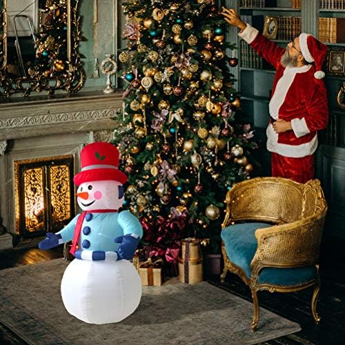 Sewacc 1 Постави Божиќ украсен модел на надувување на снежен човек со LED светла и украсен украс за дома