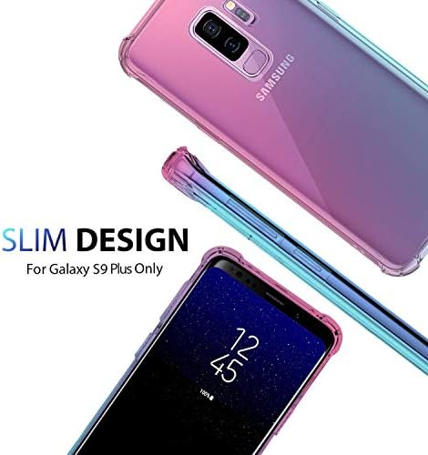 Галакси С9 Плус Случај Јасен Симпатичен Градиент Отпорен На Удари Браник Заштитен Мобилен Телефон Заден Капак За Samsung Galaxy S9+