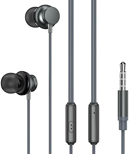 Жични Слушалки Hi - Fi Звучни Слушалки Слушалки За Микрофон Без Раце Метални Слушалки За Слушалки Компатибилни Со Ipad Air, 2, Mini 4, Pro 12.9 , 9.7-Google Pixel 3a, XL, 4a-HTC 10