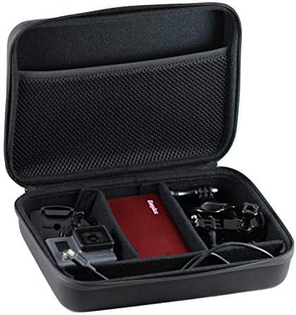Navitech Black Heavy Duty Rugged Action Camera Thard Case/Cover компатибилен со Sony HDR-AS50 | Sony HDR-GW66VE/WC.CEN | Sony HDR-MV1Sony RX0
