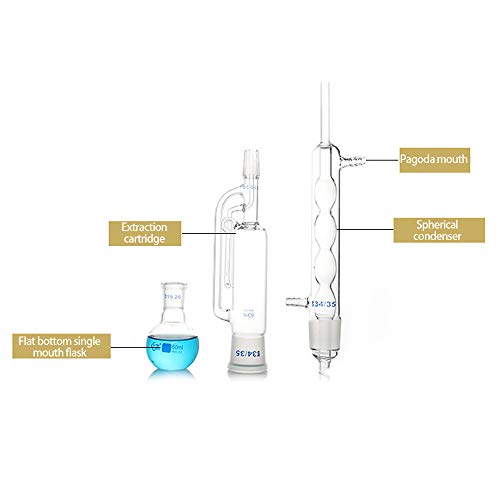 Екстрактор За Маснотии ЈУЕВО Серпентина Сферична Задебелена Дестилација Колба Со Рамно Дно Екстрактор Сокслет
