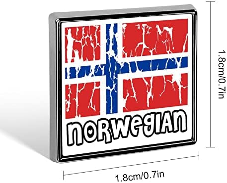 Норвешкото FLAG18 Пинови за копче за ранец на плоштад иглички со симпатични пинови за брош за украси за забави