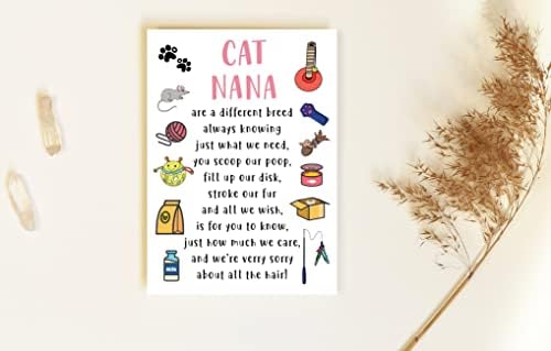 Картичка за Денот на мајката Мачка Нана - картичка за мачки - картички за миленичиња мачки - картички за loversубители на мачки