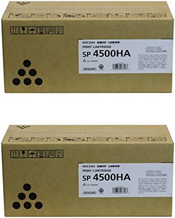 RICOH 407316 кертриџ со висок принос за печатење 2-пакет за SP 4510DN, SP 4510SF