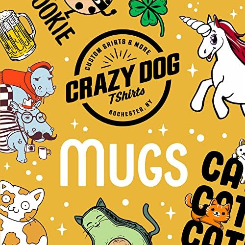 Маици за луди кучиња промовирани во дедо 2021 кригла смешно ново бебешко семејство графичко кафе-11oz