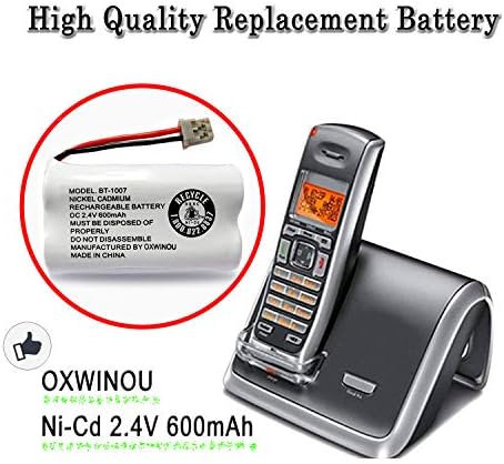 Oxwinou BBTY0651101 Батеријата компатибилна со Uniden BT1007 BT-1007 BT904 BT-904 BT1015 BBTY0460001 BBTY0510001 BBTY0624001 BBTY0700001