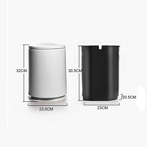Клхг 10л Притискање Тип Тркалезна Пластична Корпа За Отпадоци Двослојна Повеќенаменска Канта За Ѓубре Во Бања/Спална Соба Нордиска