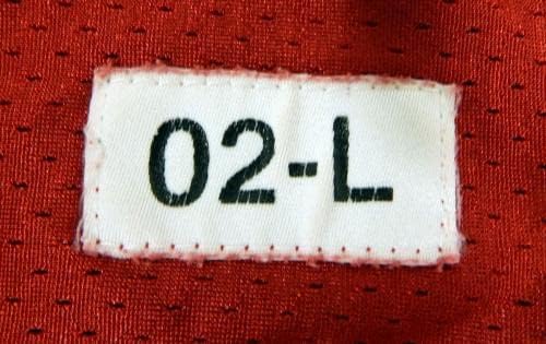 2002 Сан Франциско 49ерс Чике Окефор 91 Игра Користени Црвена Пракса Џерси Л 4426-Непотпишани Нфл Игра Користи Дресови