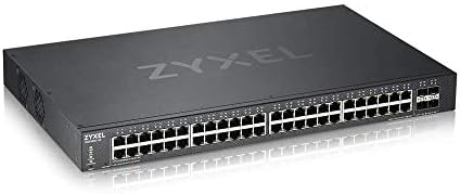 Зиксел 48-порт Gigabit Ethernet Smart Manage Manuted Switch со 4 10G SFP+ слотови и хибриден режим на облак [XGS1930-52]